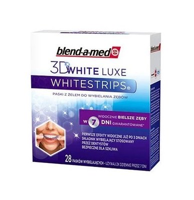 Blend-a-med Whitestrips 3D White LUXE bělící zubní pásky 28 ks