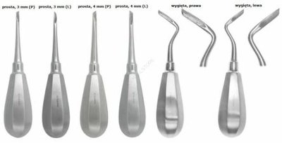 Dźwignia korzeniowa Kopp - Prosta lewa 3mm