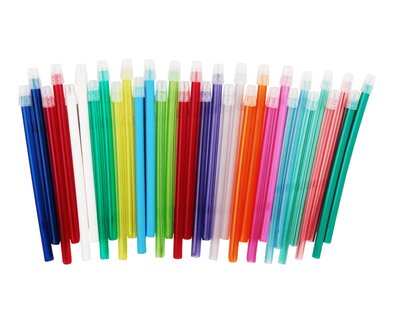 Końcówki do ślinociągu 100 szt. 14,5 cm - żółty