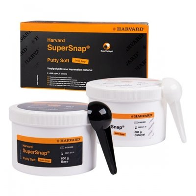 Harvard SuperSnap®, putty soft, quick snap, black, 2x600g