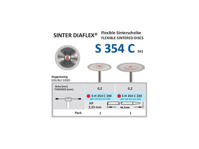 Disk ze sintrovaných diamantů - oboustranně sypaný 2,2cm, jemná