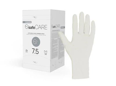 SAFE CARE - Chirurgické sterilní rukavice, pudrové (100 ks) - 8
