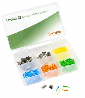 Garrison Fusion Anterior Matrix System KIT - 50 menších matric, 50 větších matric, 4 velikosti klínků po 25 ks