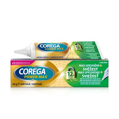 Corega Max Upevnění+Svěžest fixační krém 40 g