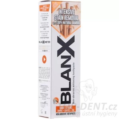 BlanX Intensive Stain Removal bělící zubní pasta s bambusovými výtažky, 75ml