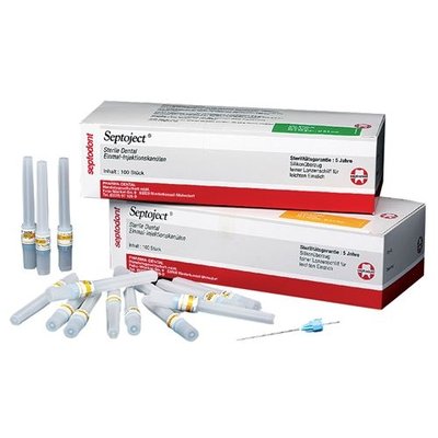 SEPTOJECT JEHLY, 100 ks - ROZBALENÝ OBAL - G30, 0,3x16 mm