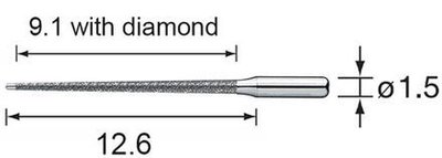 NSK koncovka V-S50D, 3ks