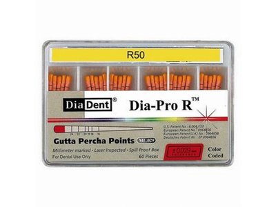 Diadent - Guttaperčové čapy Dia-Pro R: