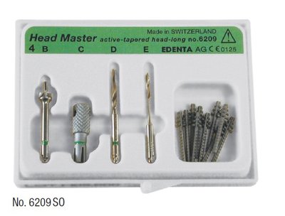 Edenta 62 - titánové koreňové čapy - 10 ks alebo Set (10 ks + 4 nástroje)