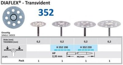 HORICO Diaflex Transvident jednostranný 22/0,2 mm