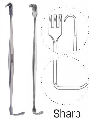 Retraktor Sean-Miller ostrý