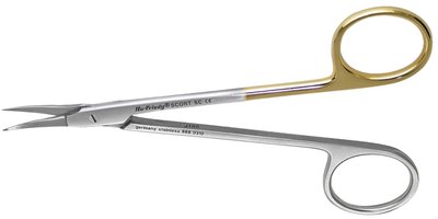 Hu-Friedy SCORTSC Scissors Cortellini 12cm, curved, supercut, Nożyczki