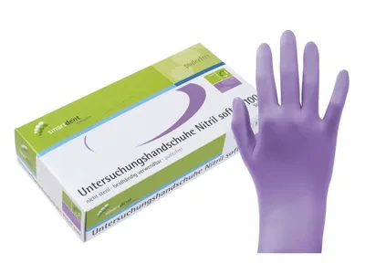 Rukavice Smart NITRIL 100ks, fialové, vel. S