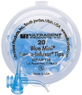 Blue Mini Dento-Infusor Tips - kanyly, 100ks