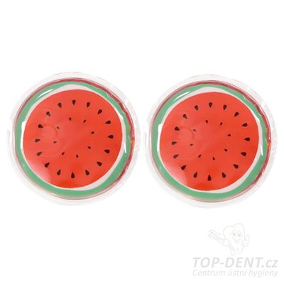 Chladivé/hřejivé polštářky kulaté, 2 ks (meloun)