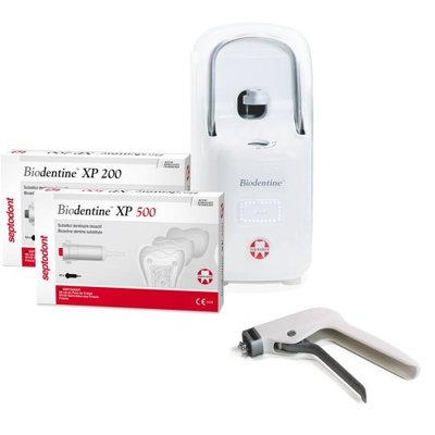 Biodentine XP Starter pack (XP 500 10 cartridges, XP 200 10 cartridger, 1 Gun, 1 Mixer)