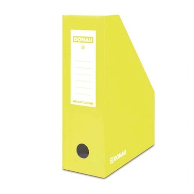 Stojan na časopisy A4, 10cm, žlutý