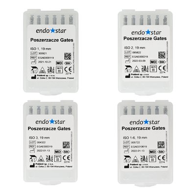 Poszerzacze Gates 6 szt. Endostar - 1
