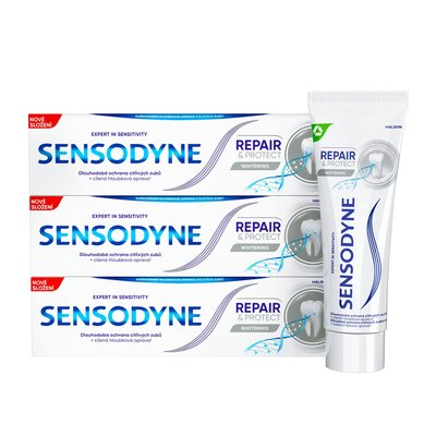 Sensodyne Repair&Protect Whitening zubní pasta 3x75 ml