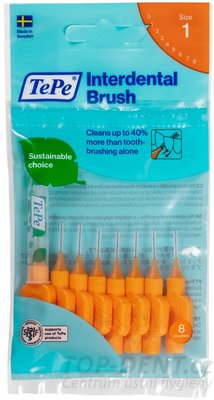 TePe ORIGINAL 1 mezizubní kartáčky 0,45 mm, 8 ks