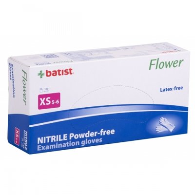 Flower Rukavice nitrilové, nepudrované, 100 ks/bal