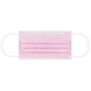 Maseczki EURONDA Graffiti typ IIR różowe na gumce 50szt. Pink