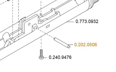 Kolík pro 3F stříkačku