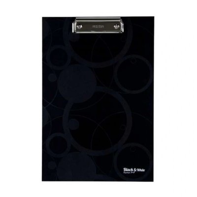 Podložka psací s klipem A4, černá