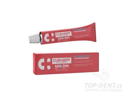 Curasept ADS DNA Relief Pro 350 gel s obsahem chlorhexidinu (CHX 0,5%), 30ml