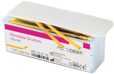 POLODENT ohebné štětečky žluté
