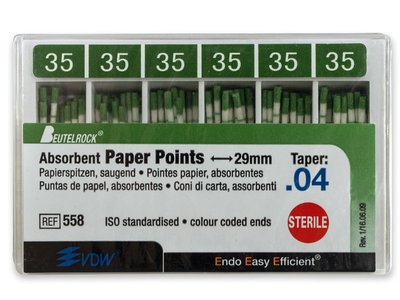 VDW - Papírové čepy .04, vel. 035