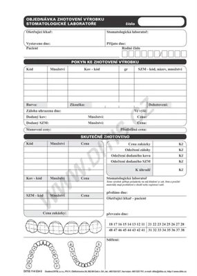 DITIS Zhotovení výrobků stom.laboratoře 100ks průpis.