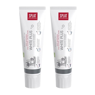 Splat Professional White Plus zubní pasta 2×100 ml