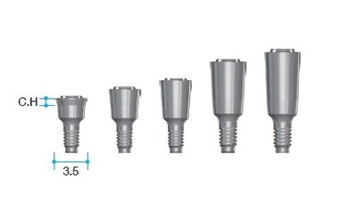 MEGAGEN Flat abutment ø3.5 - CH=5