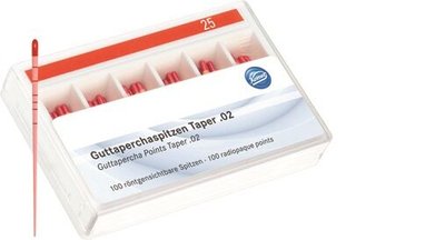 Guttaperčové čepy 2% 030