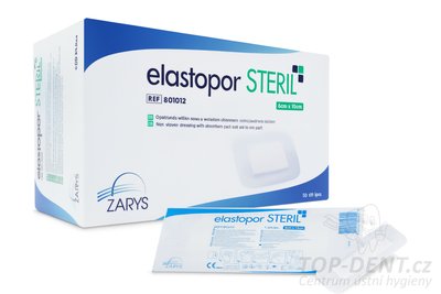 Netkané krytí s absorpční vložkou Elastopor STERIL, sterilní, 6 x 10 cm (50 ks)