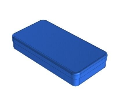 Box aluminium 18x9x3cm, modrý
