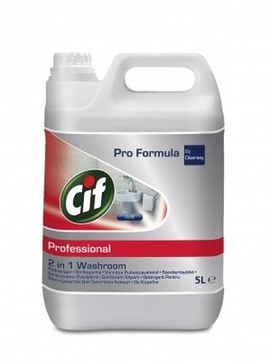 Cif Professional Washroom Cleaner 2in1 5L - płyn do usuwania zabrudzeń z powierzchni łazienkowych (koncentrat)