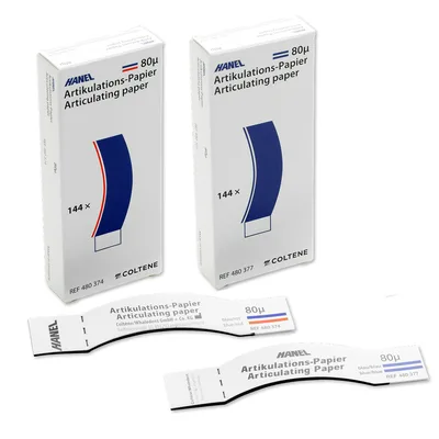 Artikulační papír -C- 80μ HANEL Coltene - C– 80μ – červenomodrá