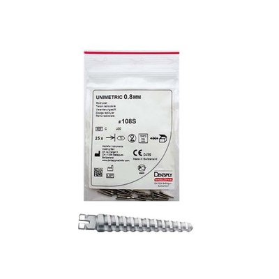 Čepy Unimetric 0,8mm 108S bílá 25ks