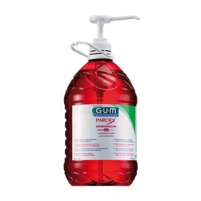 GUM PAROEX 0,12% - płyn do płukania z chlorheksydyną 5L z pompką