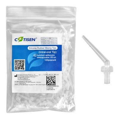 Końcówki wewnątrzustne bezbarwne długie 100 szt. COTISEN