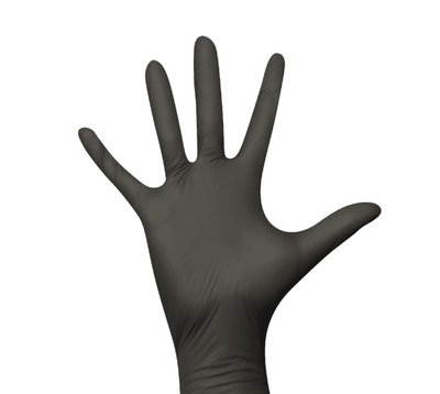 Rukavice LATEX Unigloves 100ks černá vel. M