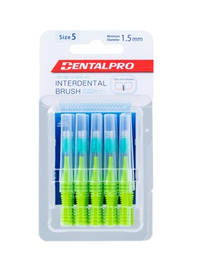 DentalPro I Shaped 5 mezizubní kartáček zelený 10 ks
