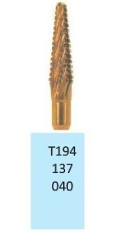 HORICO tvrdokovová fréza TiN - kónus zaoblený 4,0 mm