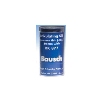 Artikulační hedvábí BK 877, 80µ modré, role 3m