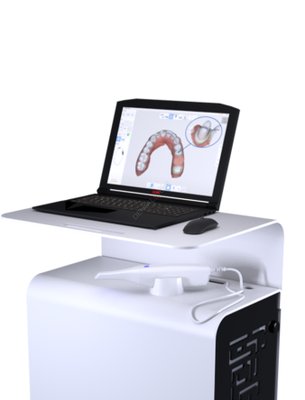 Asystor 3D Cart - zaprojektowany dla skanera wewnątrzustnego - pod komputer PC