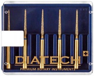 Wiertło diamentowe Diatech Gold G859.314.010-10 ML 5szt/op. (szczelinowiec długi, niebieski pasek 200503AA)