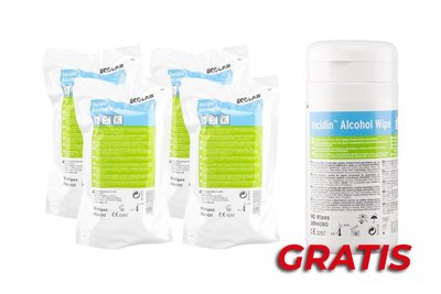 Chusteczki Incidin Alkohol Wipe 4 x 90 szt. + Pojemnik z wkładem GRATIS