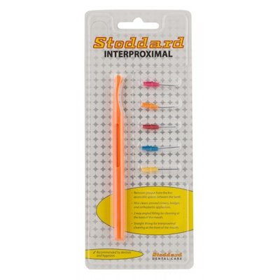 Interdentální mezizubní kartáček 3 polohové plastové držátko + 5 kartáčků - Trial pack mix